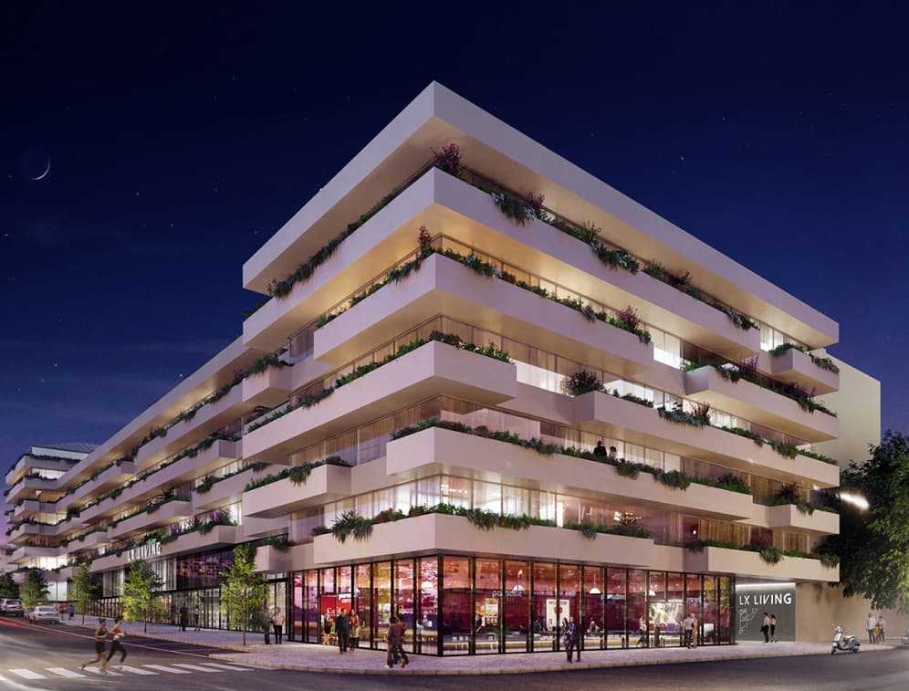 LX Living Alcântara development in Parque das Nações, Alcântara, Cais do Sodré, Lisbon