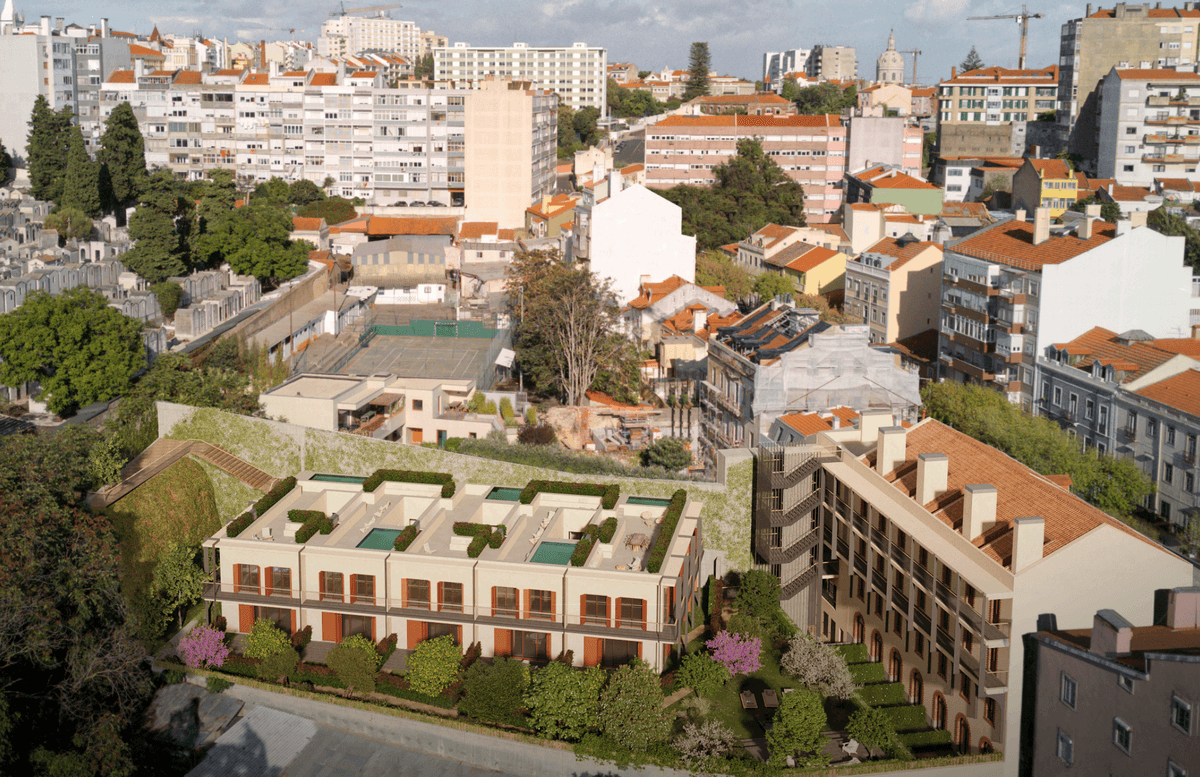 Vila Tijolo development in Campo de Ourique, Estrela, Santos, Lisbon