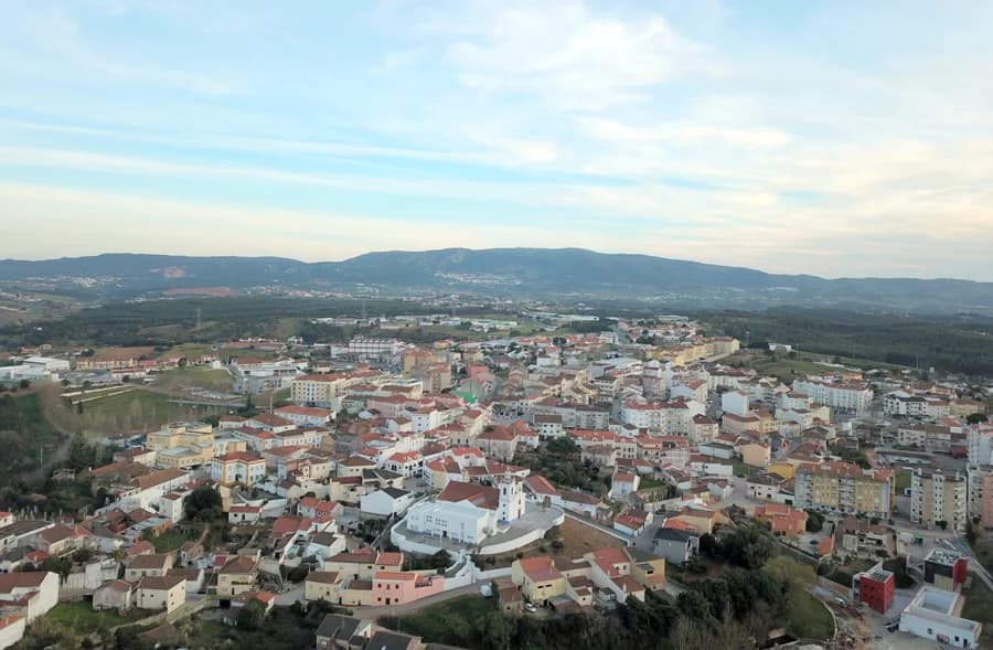 Scenic view of Cadaval showcasing the local architecture and landscape
