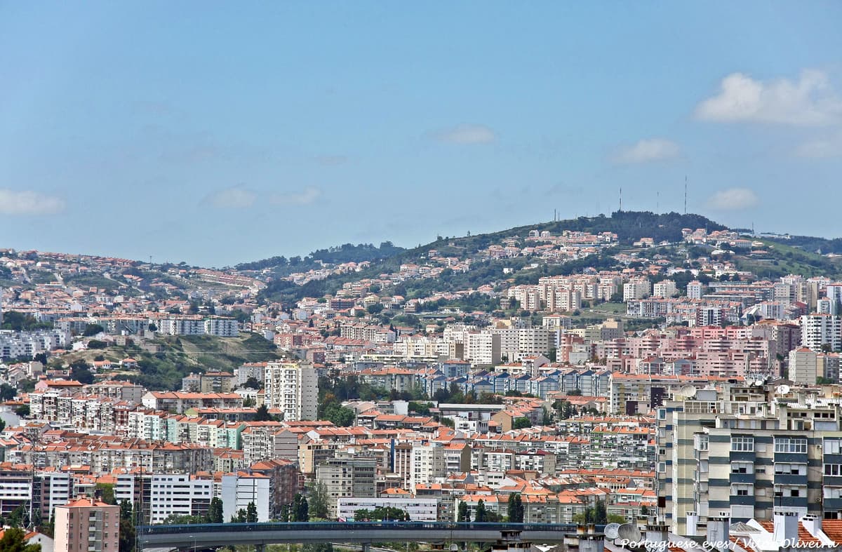 Scenic view of Odivelas showcasing the local architecture and landscape