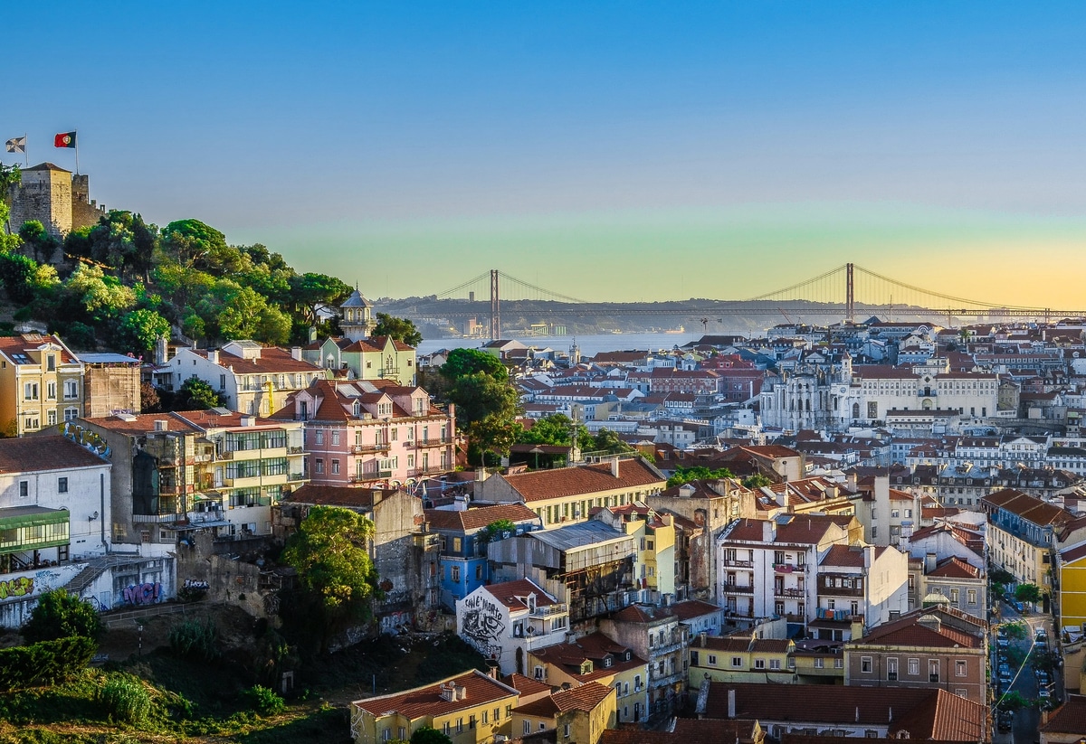 Lisbon skyline with premium properties