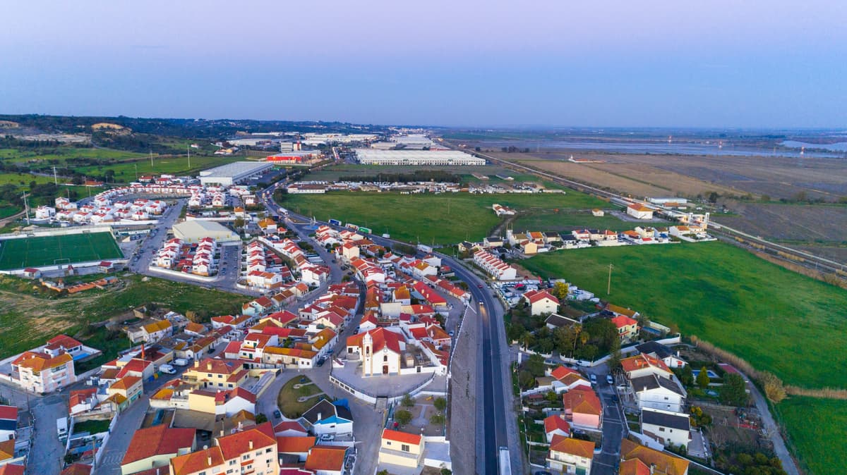 Scenic view of Azambuja showcasing the local architecture and landscape