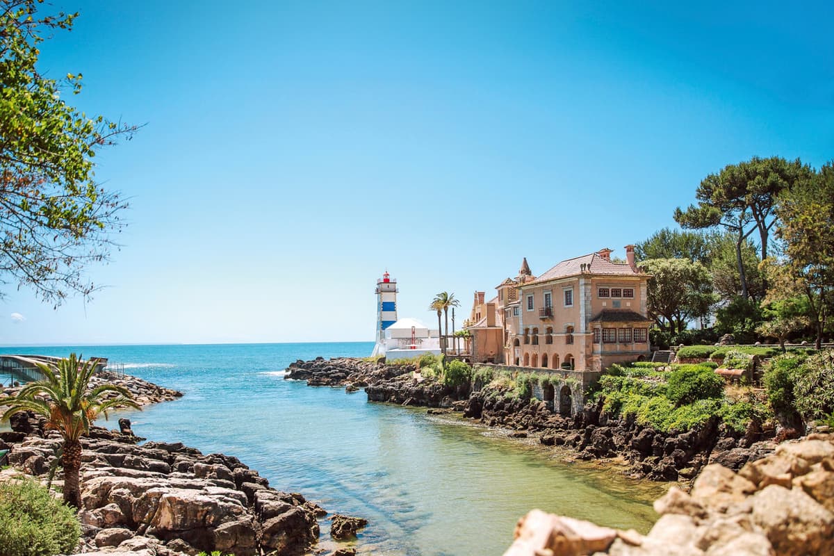 Scenic view of Cascais showcasing the local architecture and landscape
