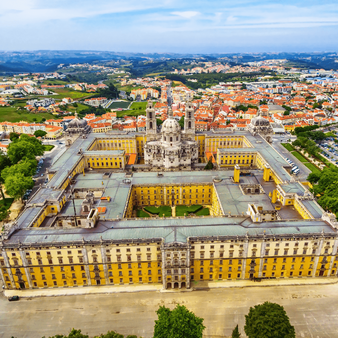 Scenic view of Mafra showcasing the local architecture and landscape
